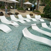 Modern Design Outdoor Fiberglass Swimming Pool Lounger Leaf Shape