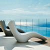 Modern Design Outdoor Fiberglass Swimming Pool Lounger Leaf Shape