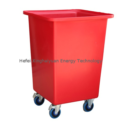 Commercial Fiberglass Rolling Laundry Trolley 