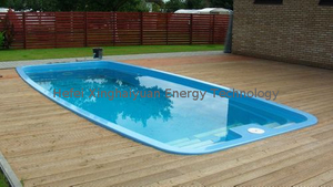 Customized Inground Fiberglass Swimming Pool Shell Outside Garden