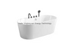 Soaking Fiberglass Oval Bath Tubs Freestanding Bathtub For Bathroom