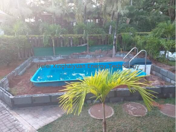 Customized High Quality Fiberglass Swimming Pool Shell Outside Garden