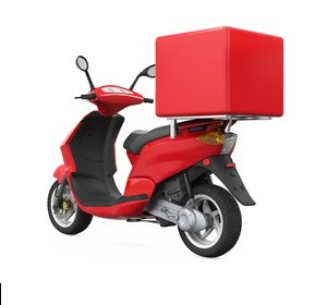 Waterproof Fast Food Fiberglass Delivery Box for Scooter Custom Designs