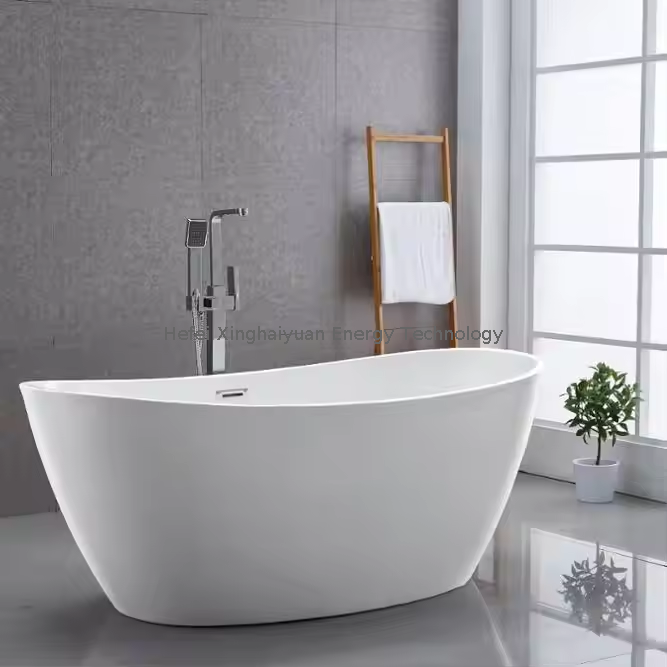 Soaking Fiberglass Oval Bath Tubs Freestanding Bathtub For Bathroom