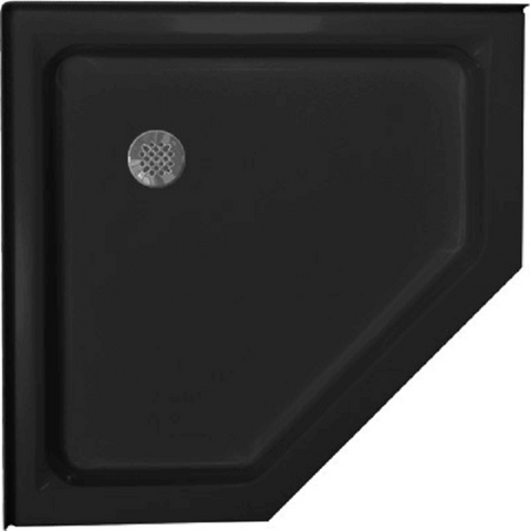 Black Color Fiberglass Shower Tray Floor Shower Base for Bathroom