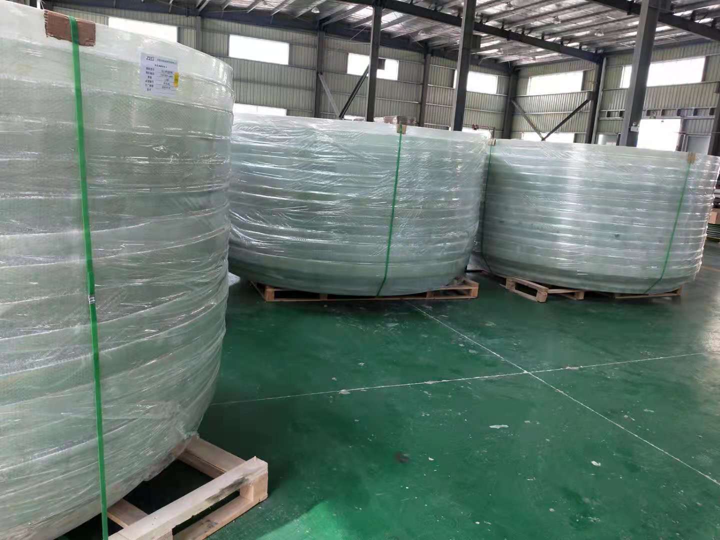 Fiberglass wind power rain cover parts