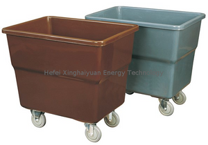 Plastic Laundry Trolley with Wheels