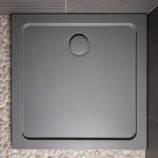 Black Color Fiberglass Shower Tray Floor Shower Base for Bathroom